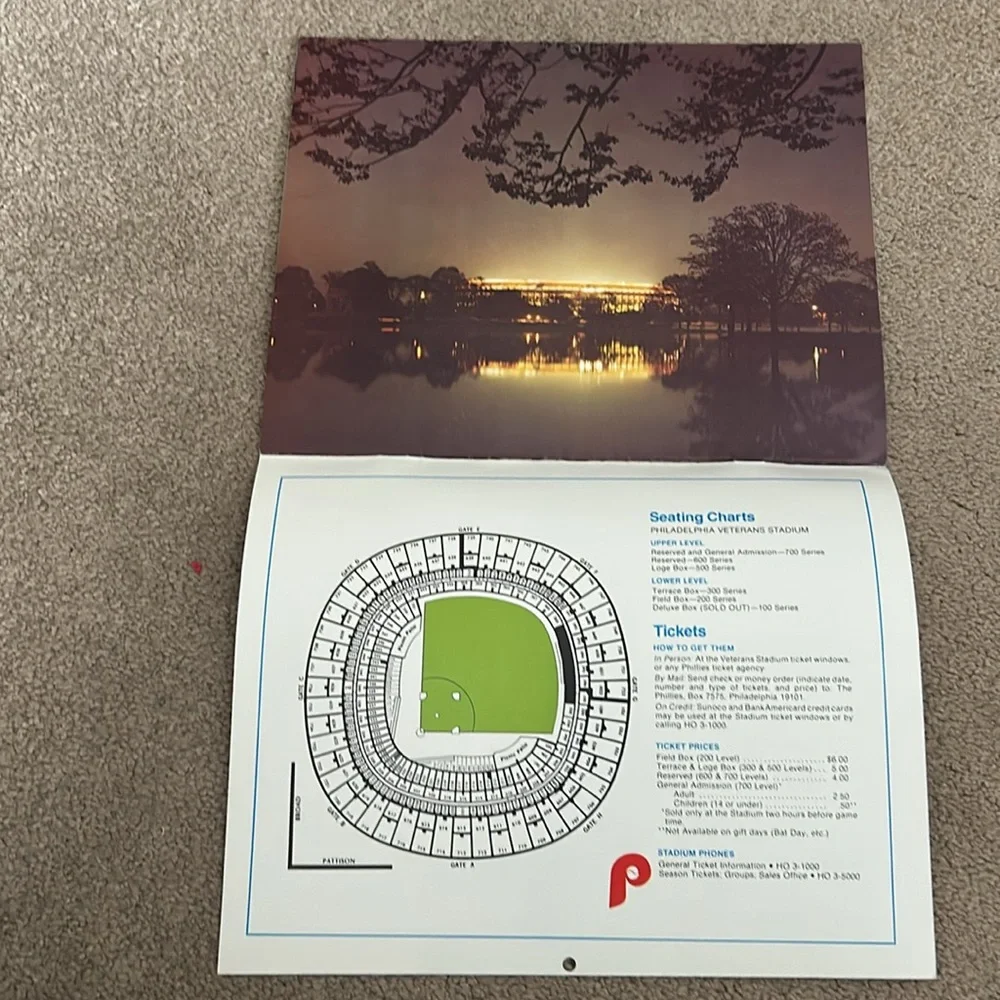 1979 Phillies calendar
